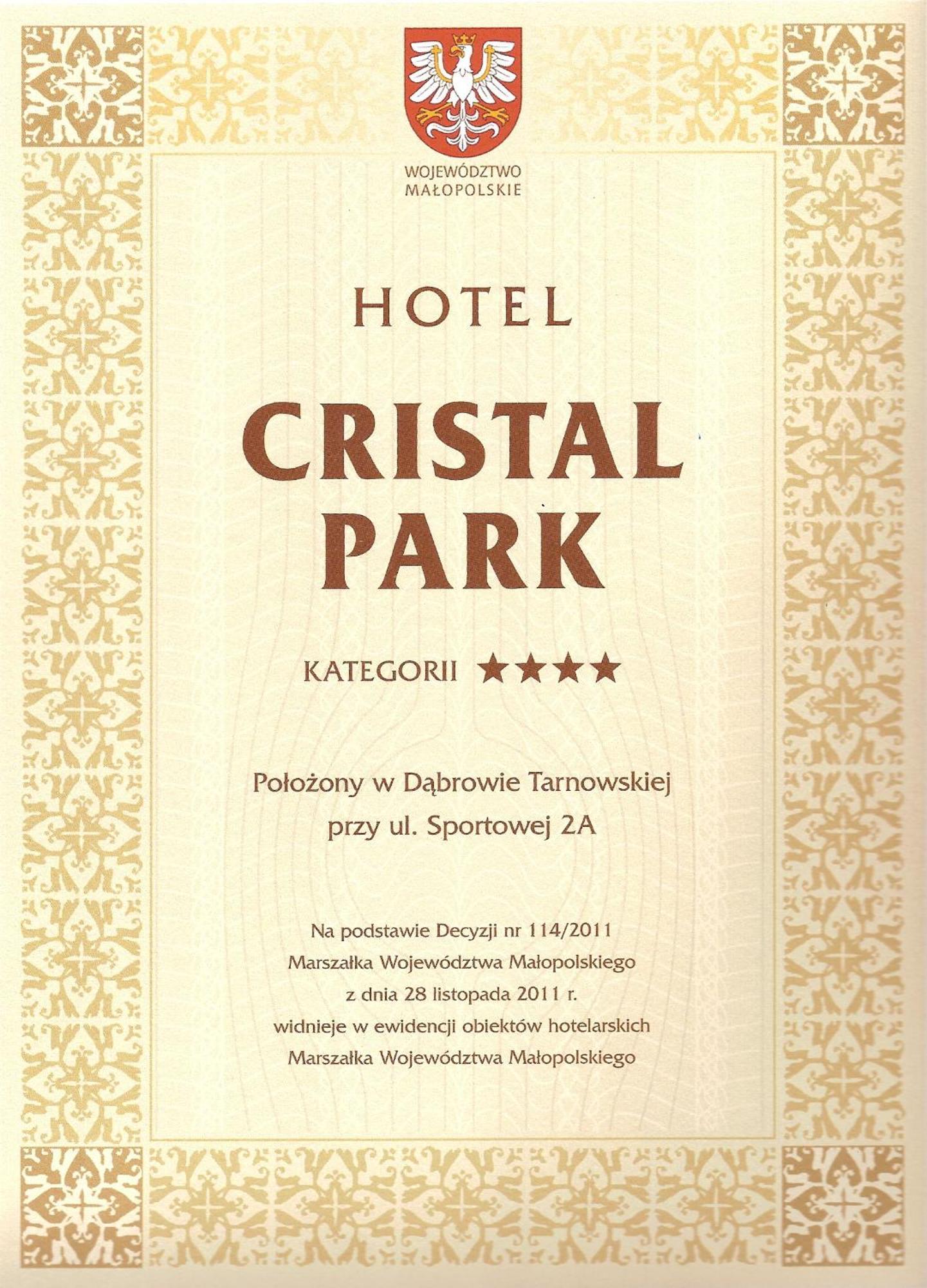 Hotel Cristal Park Dąbrowa Tarnowska Exteriér fotografie